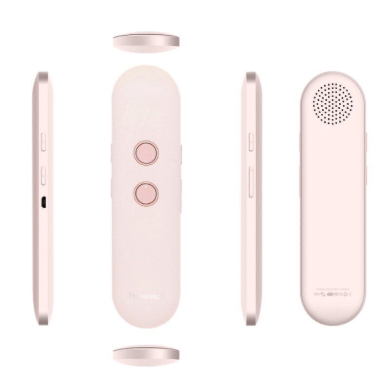 Draagbare Smart Voice Taal Vertaler T4 Instant Two Way Voice Vertaler 42 Talen Vertaling Voor Business Travelling: Pink