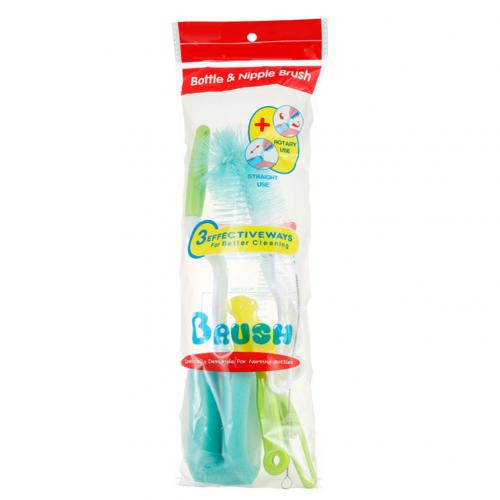 5Stck 360 Dreh Baby Milch Flasche Pinsel Fütterung Stroh Nippel Reinigung Werkzeug Reinigung Glas Milch Flasche Reiniger Küche Werkzeuge: Grün