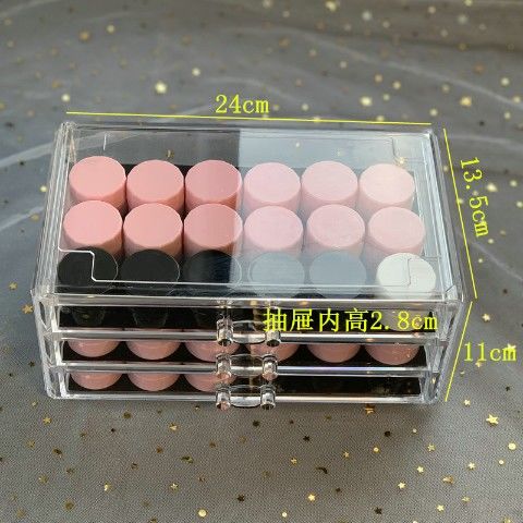 Porta Ciglia 5 Strati Acrilico Trasparente – Organizzatore Da Tavolo Per Extension Ciglia, Strumenti E Colla – Contenitore Professionale Per Saloni Di Bellezza