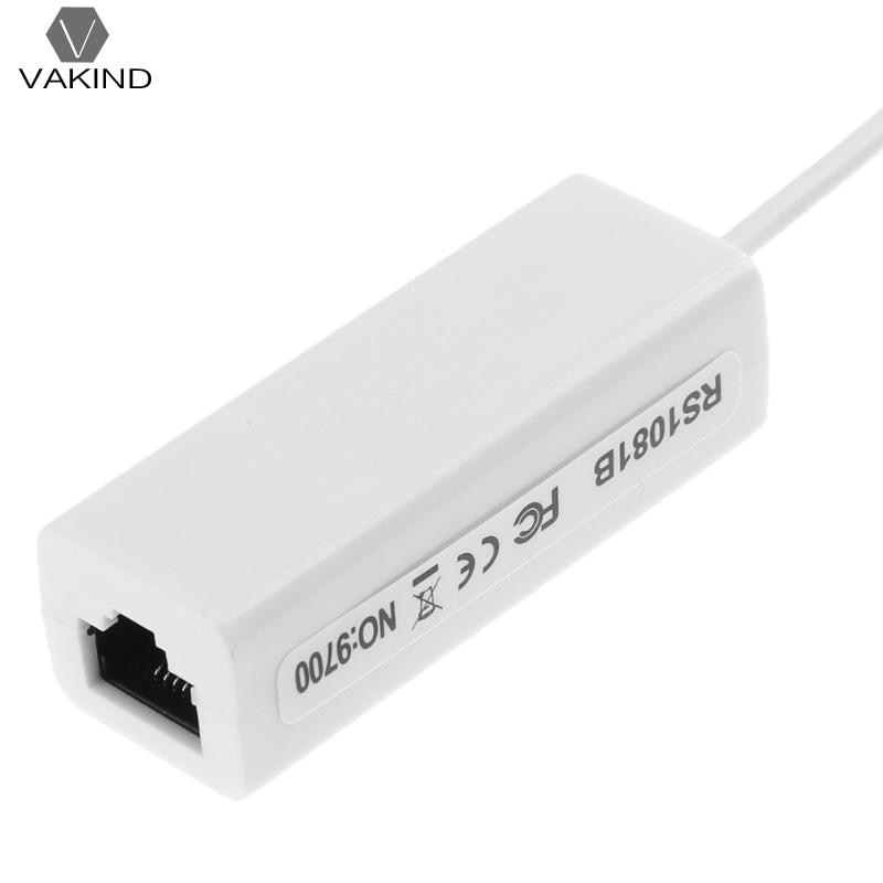 Carte réseau externe USB USB 2.0 à RJ45 LAN Ethernet 10/100 Mbps adaptateur Internet pour Win 7 ordinateur PC avec disque dur