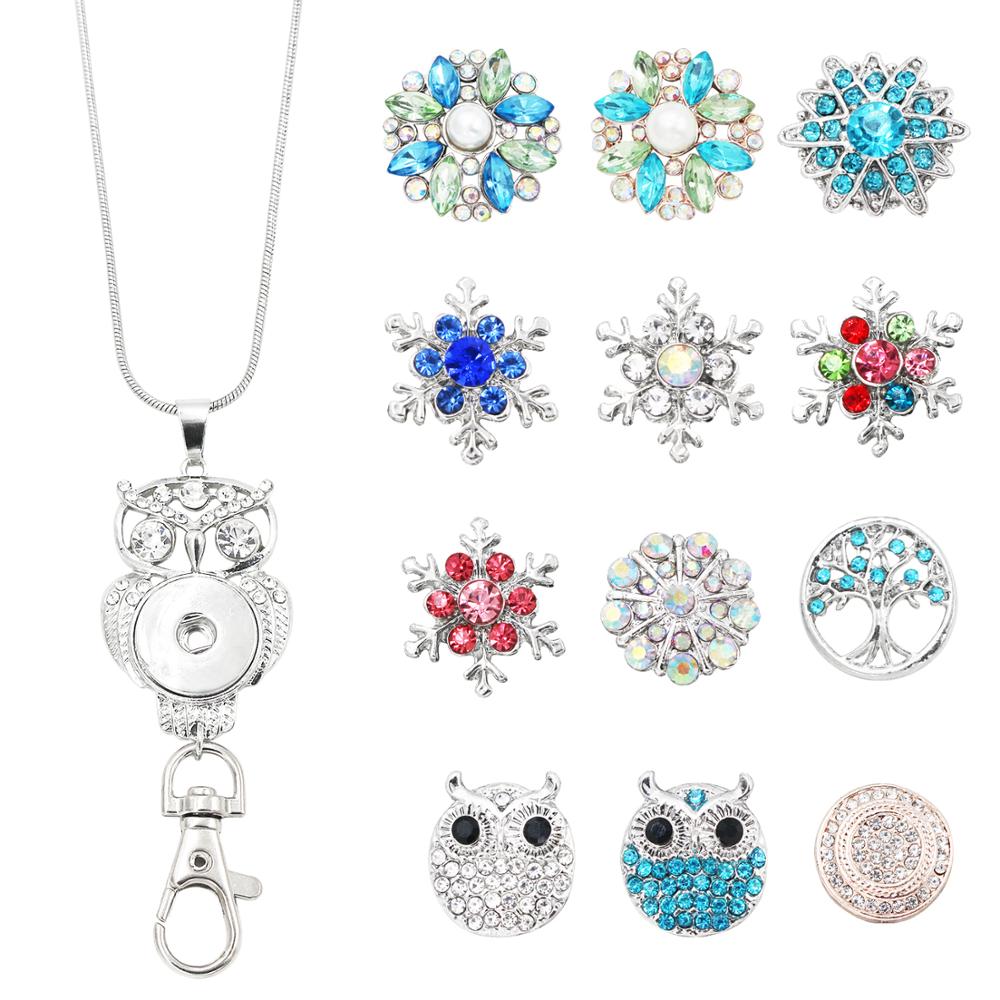 Id-clip, drukknoop voor badgehouder, lanyard, ketting, sieradenbedels, hanger, clip, kantoor-id-houder