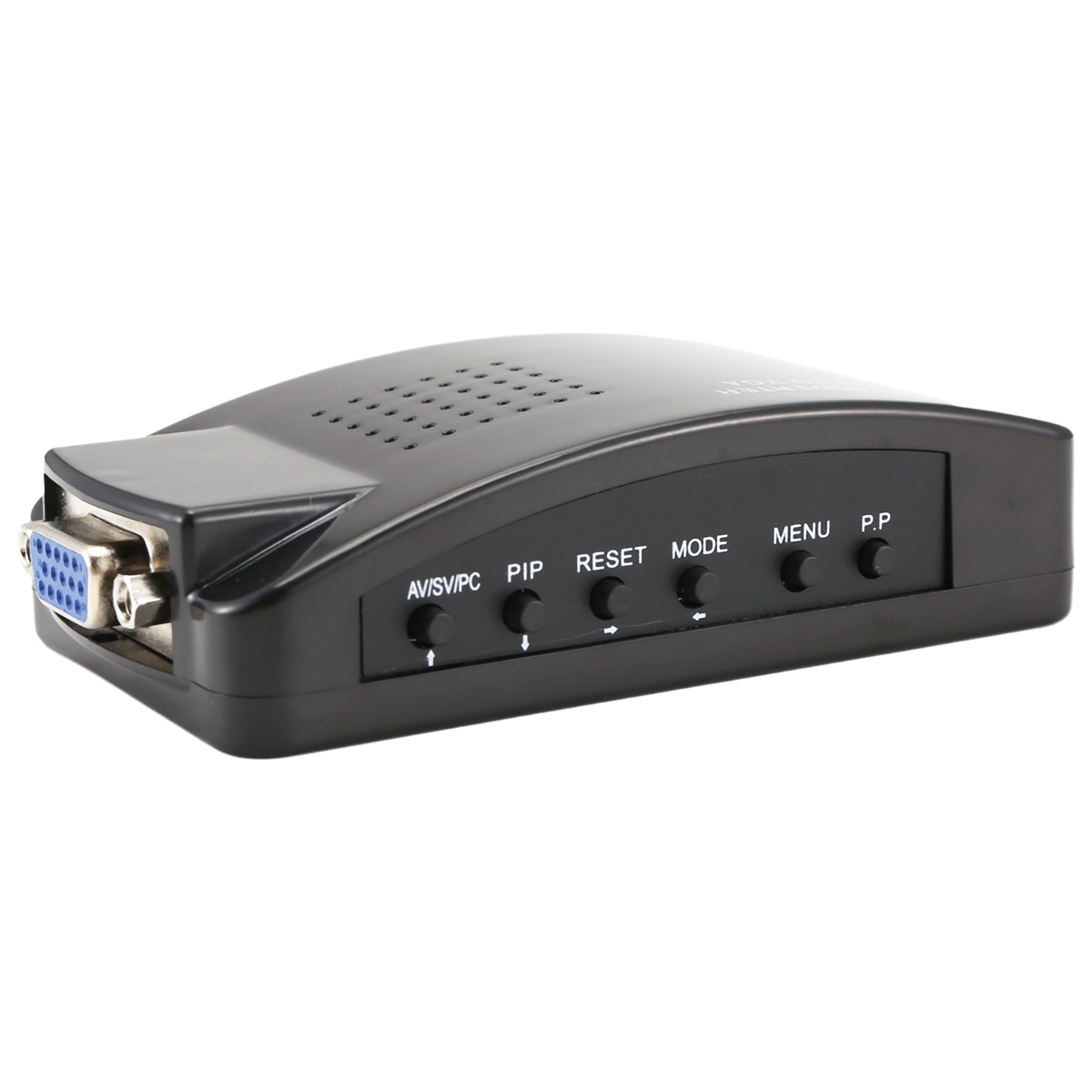 Adattatore AV a VGA Convertitore RCA VGA PC Ingresso AV S-video composito RCA a PC Convertitore uscita LCD VGA Scatola di commutazione