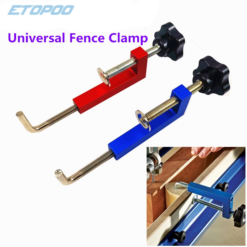 Aluminum Alloy Fence Clamp Woodworking Clamp G Clip Dedicated Fixture Adjustable Frame Fast Fixed Clamp for Woodworking Benches