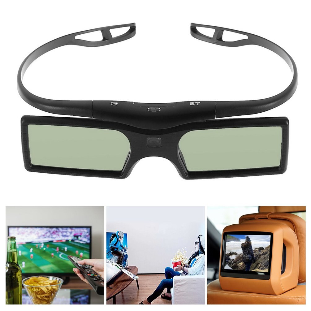 Gafas 3D con Bluetooth, obturador 3D activo para Samsung/Panasonic Sony 3DTV General TV 3D