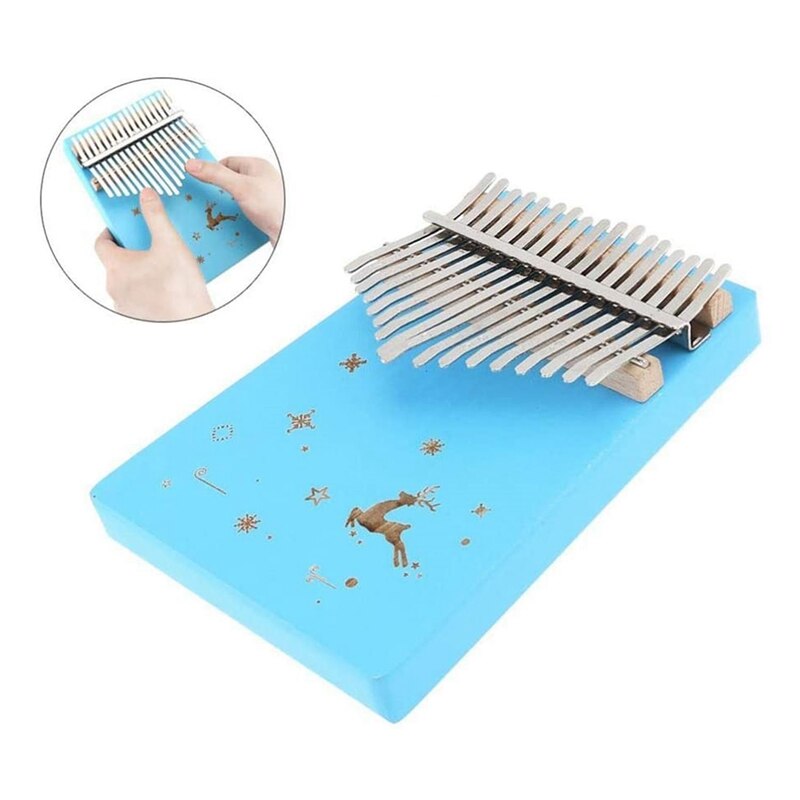 17 Keys Kalimba Thumb Piano Finger Piano Hand Piano Wooden Piano with Tuning Hammer Simple Learning Adult Beginners