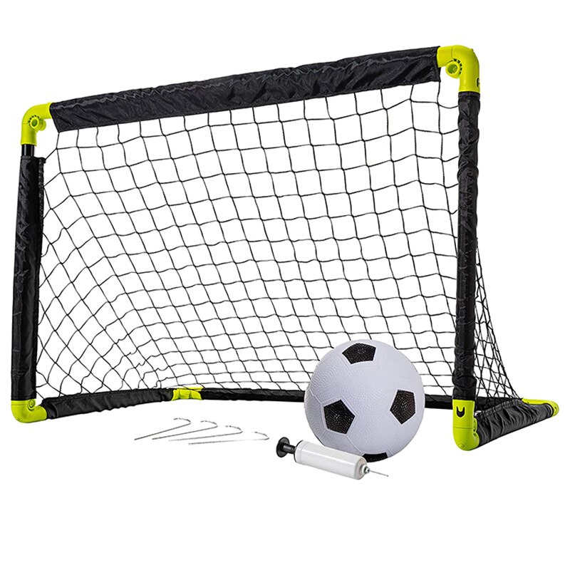 Portable Folding Youth Soccer Goal Children Sports Soccer Goal With Size 3/5 Soccer Ball No assembly required Game Football Gate