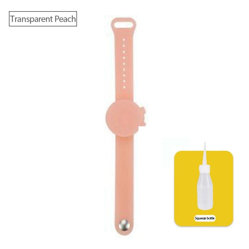 Hand Sanitizer Disinfectant Silicone Bracelet Durable Wristband Hand Sanitizer Bracelet For Children With Soap Dispenser Cocina: Lavender