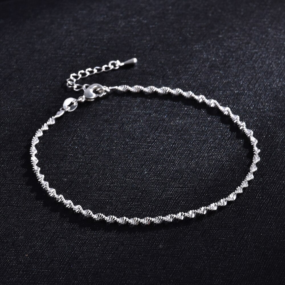 Ankle Bracelet Women Silver Color Anklet Foot Jewelry Chain Beach