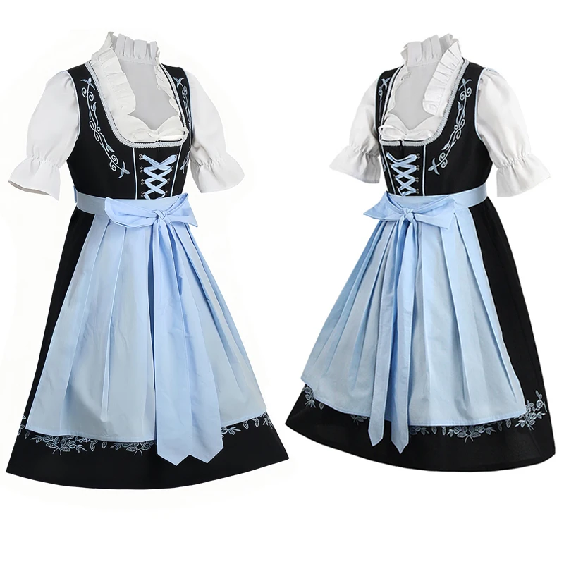 Oktoberfest-Roben Dirndl pour femmes, olympiques grande taille, robes allemandes pour festival de beer, carnaval bavares, Ha