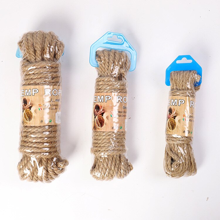 Natural Jute Hemp Rope Natural Jute String Twine Craft Rope for DIY Wrapping Gardening Parcel Packing and DIY Craft