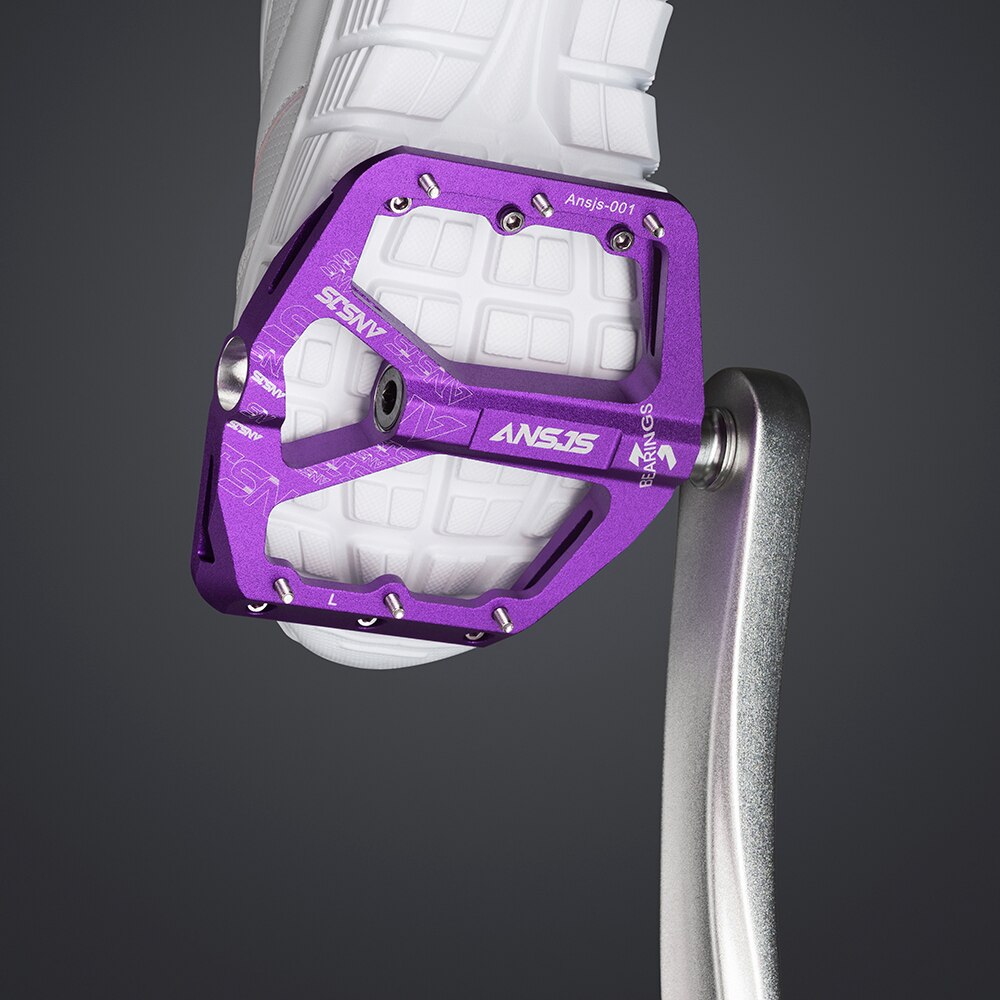 ANSJS Nicht-Slip Mountainbike Pedale, ultra Starke Bunte Cr-Mo CNC Gefräste 9/16 "3 Versiegelt Lager für Road BMX MTB Fixie Bike