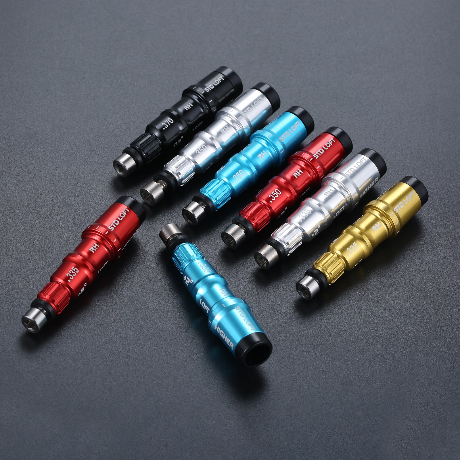 Gohantee-Adaptador de manga de ejes para palo de Golf, aleación de aluminio, para Taylormade M3, M4, M5, SIM, SIM2, Driver Fairway, 1 ud., 0.335, 0.350, 0.370
