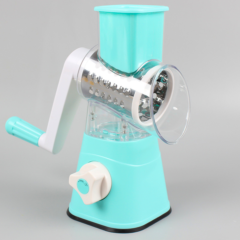 Hand Crank Vegetable Cutter 3 in 1 Stainless Steel Grater Slicer Grind Food Chopper for Vegetables Fruits Kitchen