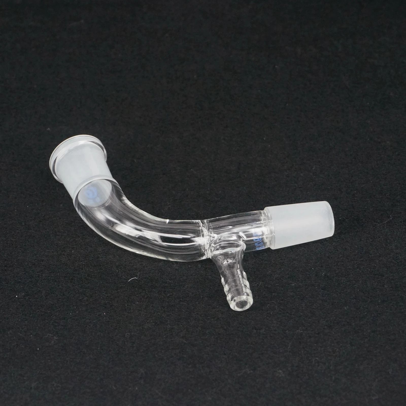 Receptor de vacío de vidrio para laboratorio, adaptador de cabezal de destilación, junta de 19/26 grados, 105