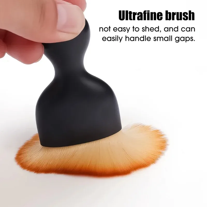 Brosse de nettoyage intérieur de voiture, Console centrale automatique, sortie d'air, brosse douce de nettoyage avec coque, brosses de détail pour dépoussiérage de fentes de voiture