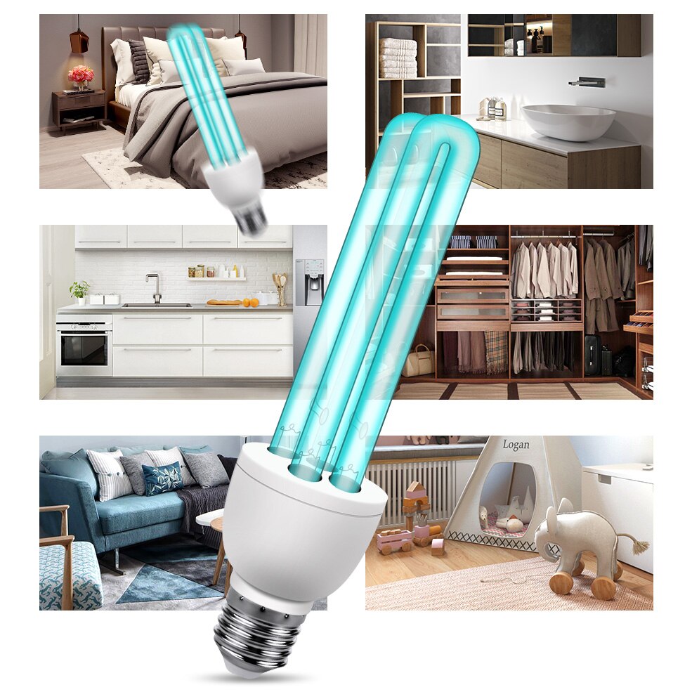 E27 UV Sterilisator Lampe 18W Hause Uv Desinfektion Bakterizide Lampe UVC Keimtötende Birne Sterilisator uv glühbirne