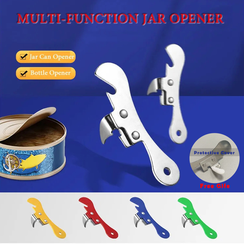 Apriscatole portatile per bottiglie 4 colori Gadget da cucina Apriscatole portatile per feste apribottiglie di emergenza