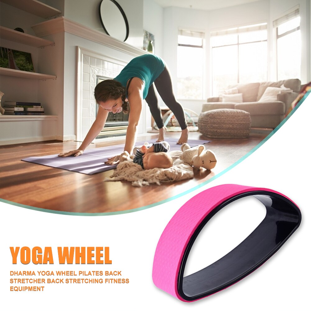 Half Round Yoga Wheel - ABS TPE Pilates Back Roller - Shoulder Stretch Fitness