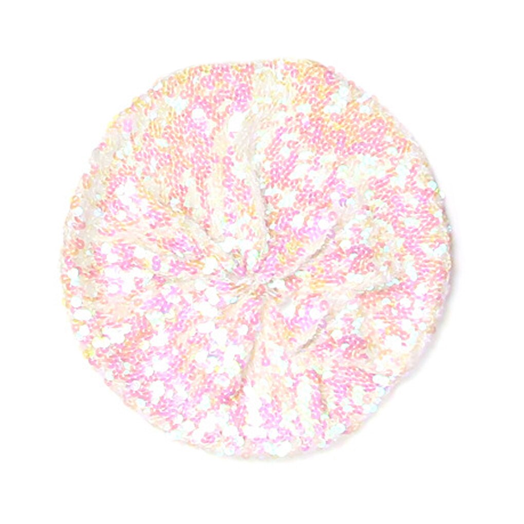 Bérets extensibles à paillettes brillantes pour femmes, chapeaux d'automne, printemps, été, mélange de couleurs, fête, spectacle, publicité: NO.10