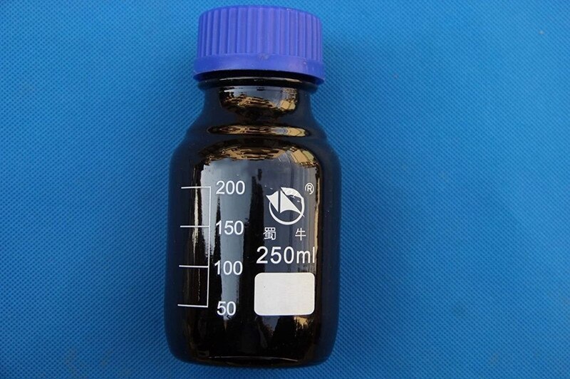 2PCS/lot Glass threaded wide mouth bottle silk mouth blue cap reagent bottle sealed bottle laboratory sampling bottle brown