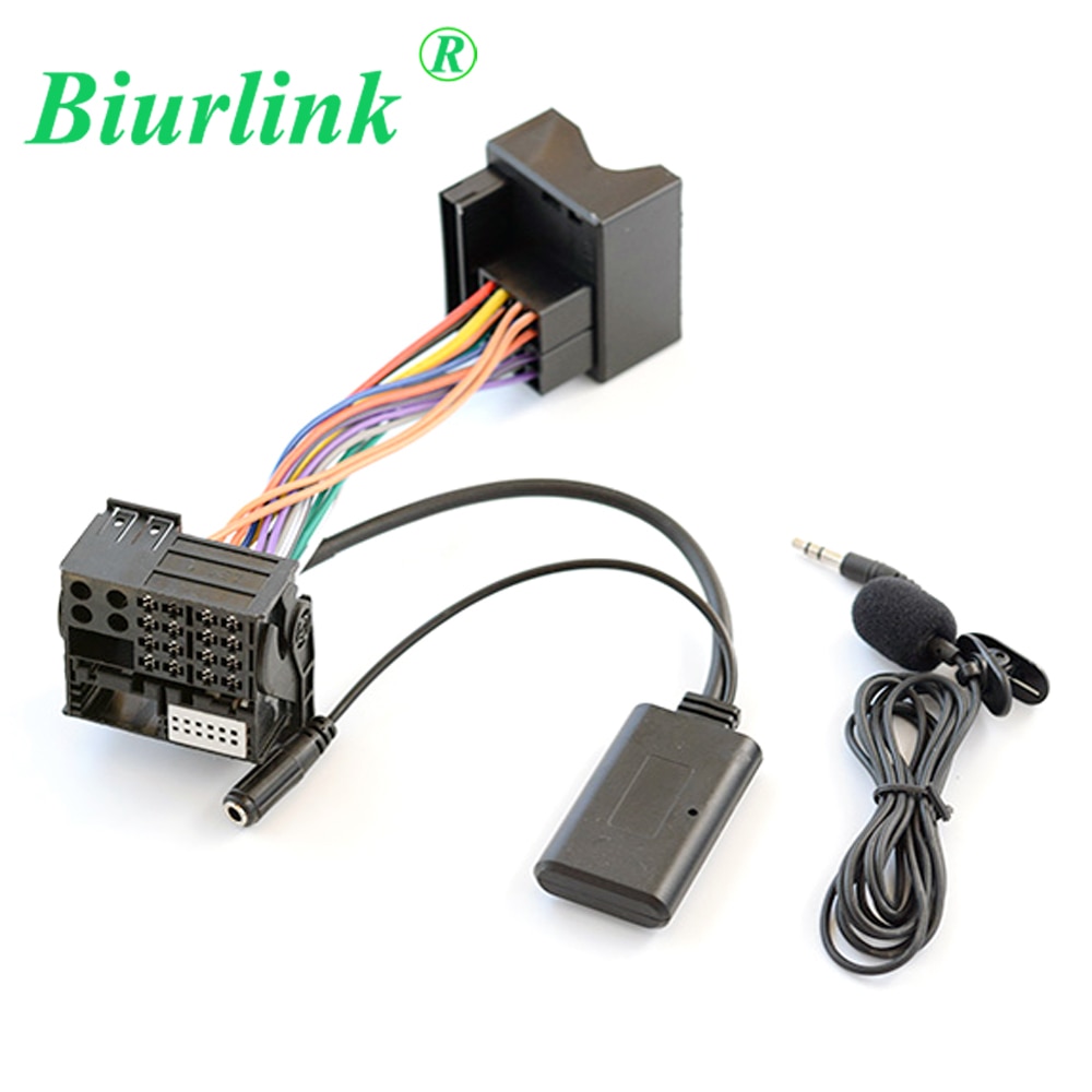 Biurlink – casque stéréo RD4, 40 broches, avec câble complet, Bluetooth, Microphone, AUX IN Ca, pour Peugeot et citroën