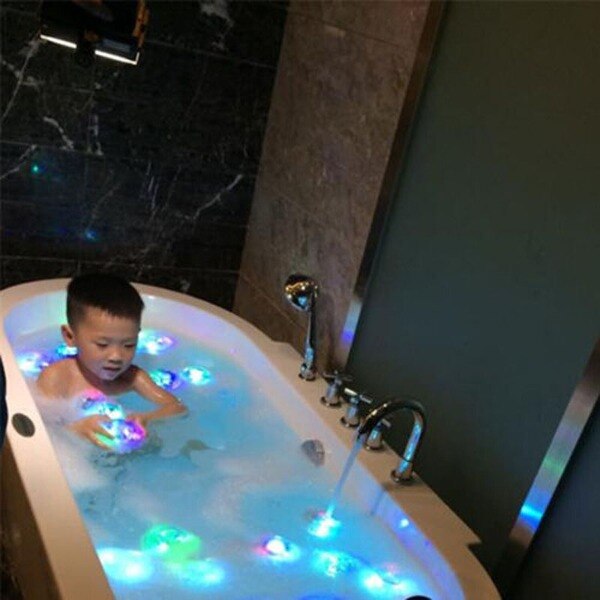 Decorative Led Light Kids Disco Bath Light Show Colour Party In The Tub Bath Time Fun Toy