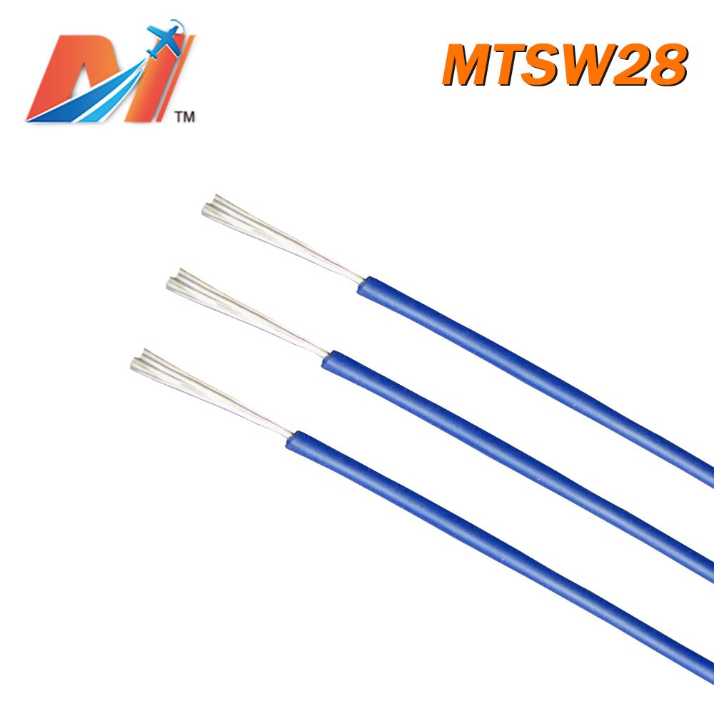Maytech Clearance (1meter) power silicon wire AWG28 BLUE COLOR