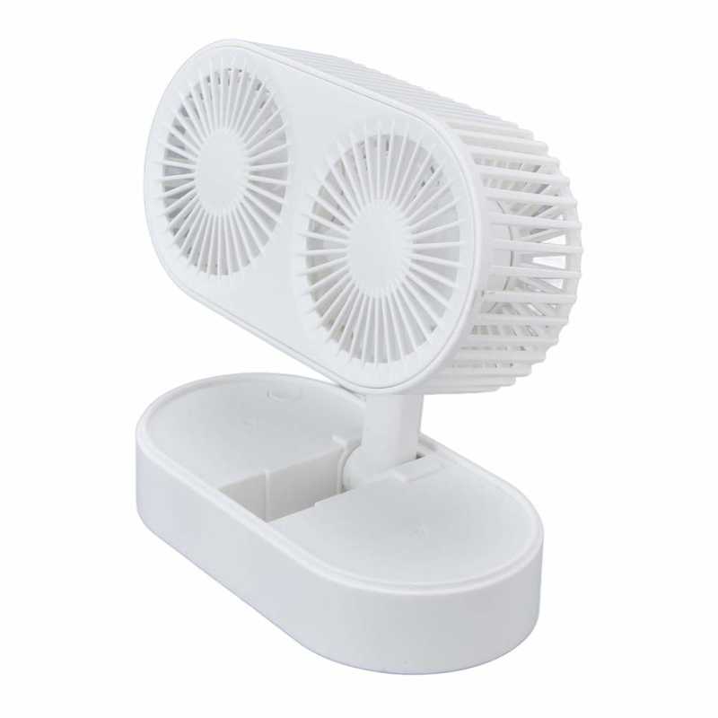 Desktop Fan Angle Adjustable Double Fan Dual Motor for Office for Living Room for Bedroom
