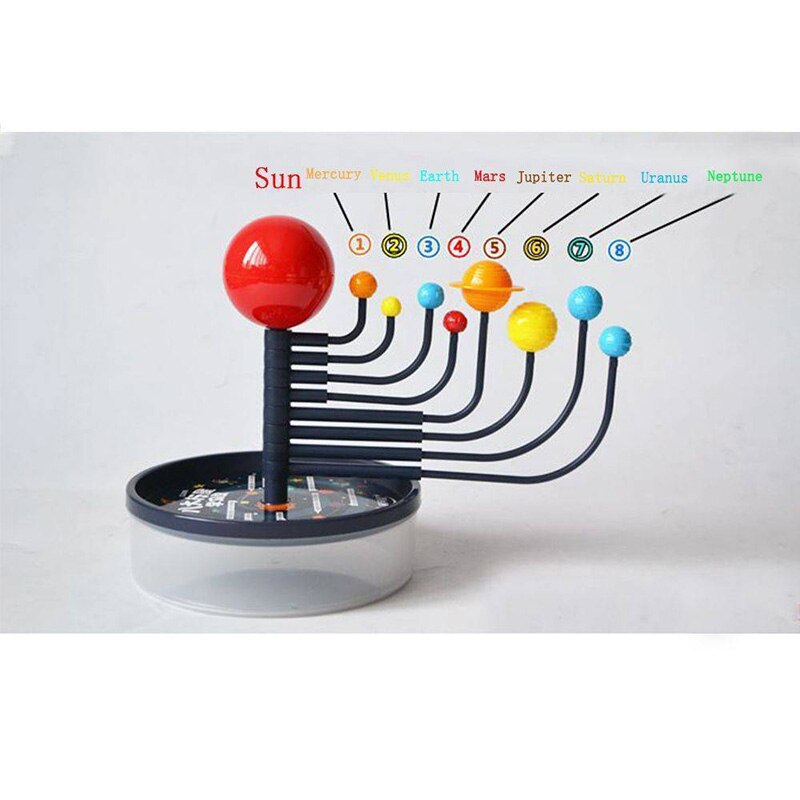 Solsystem 8 planeter model diy videnskab legetøj til børn montering geografi pædagogisk legetøj undervisningsressourcer forsyninger