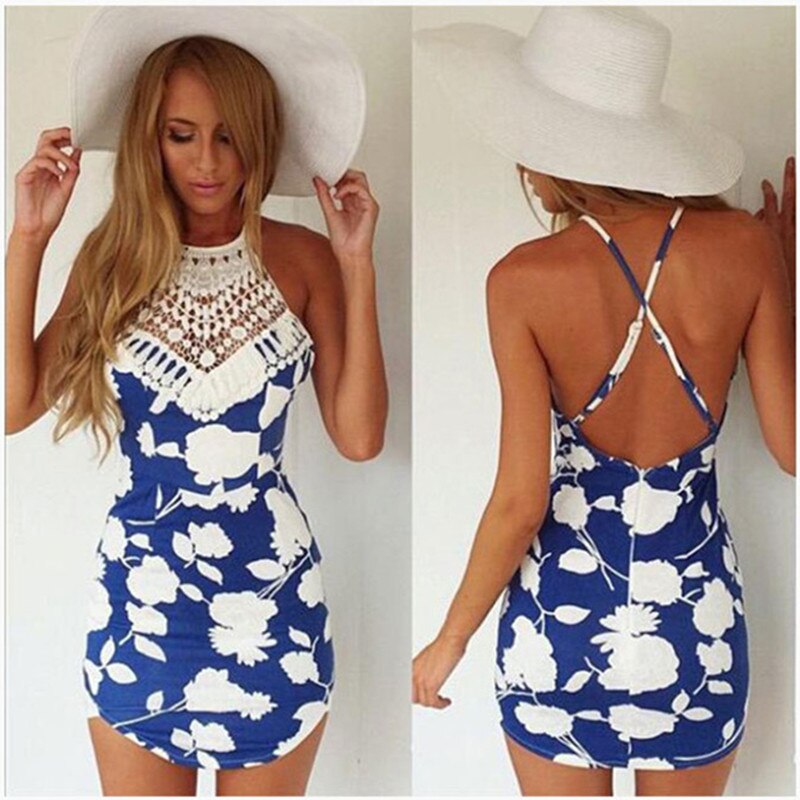 Slips women intimates lace Splice printing backless underwear full