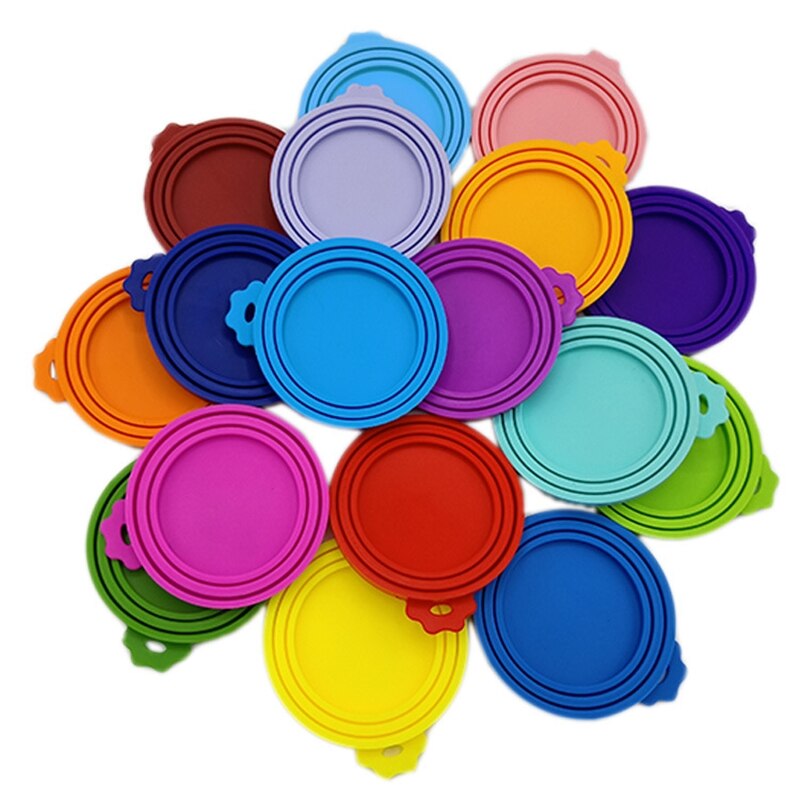 Reusable silicon Magic lids universal lid cat dog pet food wrap bowl pot lid silicone cover
