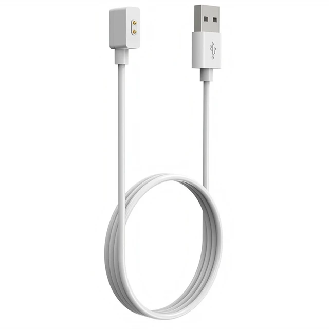Cable cargador magnético USB para Redmi Watch 4, 3 bandas 2, adaptador de base de carga, base de datos para Xiaomi Mi Band 8 Pro, línea de cargadores: XS / Blanco