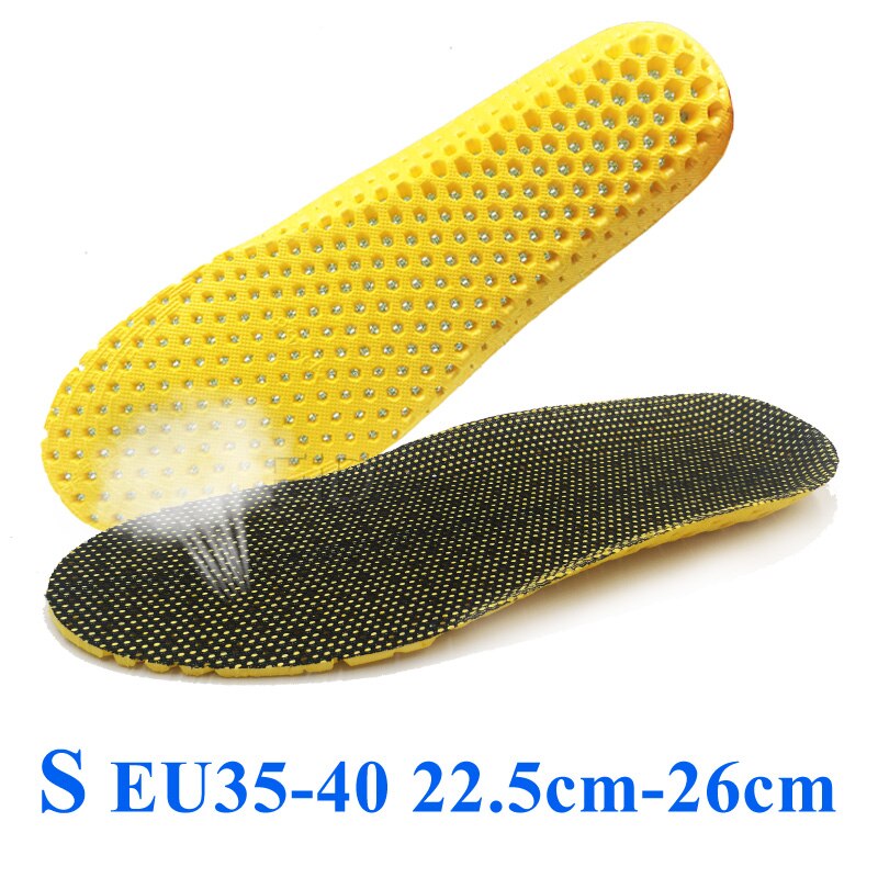 EVA Spring silicone orthopedic arch support Insoles inserts flat feet orthotic shoes sole insoles Plantar Fasciitis,foot care: Yellow S EU 35-40 / 1 Pair