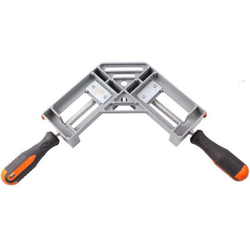 Aluminium Single/Double Handle 90 Degree Right Angle Clamp Photo Frame Corner Clip Woodworking Vise Workbenches