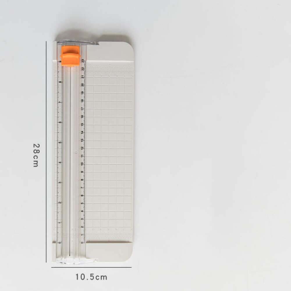 Portable paper cutter with safety protection, suitable for standard cutting A3 A4 A5 paper, photos or labels: white