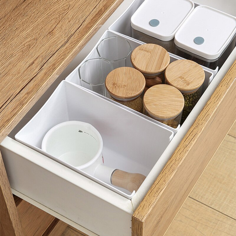 Cabinet Storage Box Kitchen Spice Storage Box White Storage Box Seasoning Plate Rack Storage Shelf Storage Box Kitchen Organizer