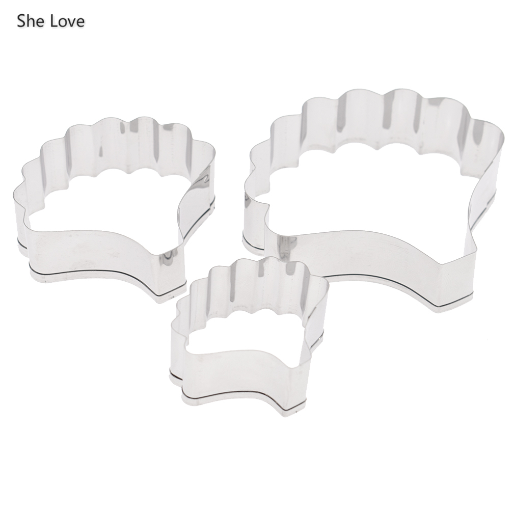 Chzimade Rvs Bloemblaadje Vorm Cookie Cutter Set Cakevorm Fondant Diy Polymeer Klei Snijden Gereedschap