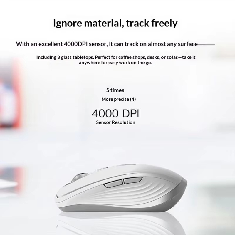 Logitech MX Anywhere 3S Business Elite Wireless Mouse Premium Multi-Device for Executive Office PC Computer Accessories