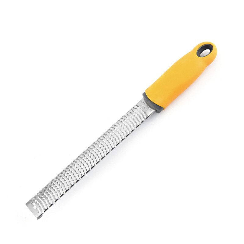 1pc rostfrei Stahl Käse Reibe Chipper Zitrone schälen Polieren Planer Küche Sachen Zitrone Reibe Mühle Käse Reibe Werkzeug: Gelb