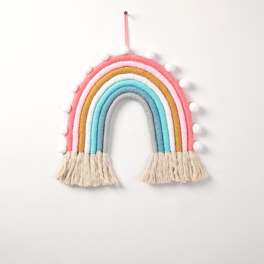 Regenboog Nordic Muur Opknoping Speelgoed Voor Baby Boy Meisjes Kamer Teepee Decoratie Nursery Kinderen Kids Interieur Decor: Black