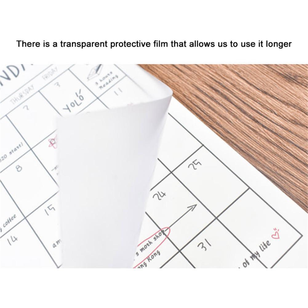 Free-Standing Desktop Calendar Home Planner Wall Calendar For School Year Family Office Work Learning Periodic Planner