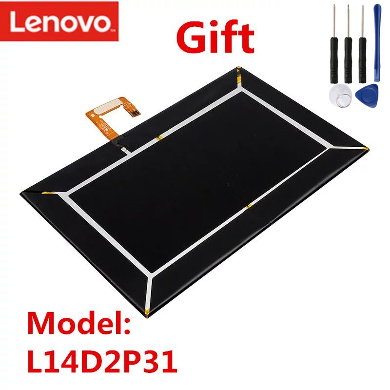 7000mAh 26.6Wh Original L14D2P31 Battery For Lenovo Tab 2 A7600-F A10-70F Tab2 A10-70 A10-70L Battery