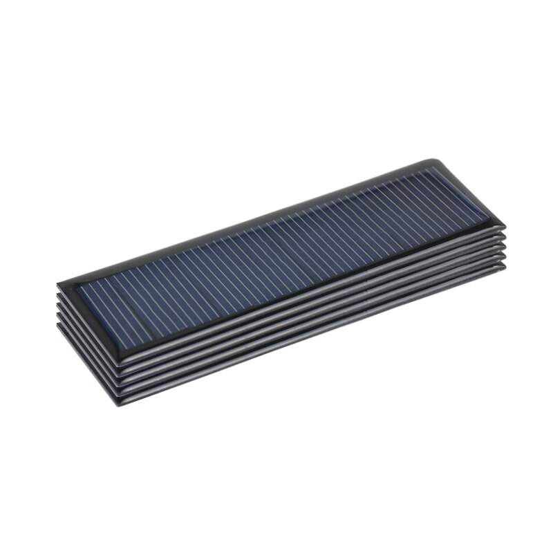 SUNYIMA 5Pcs 6 V 0.6 W 0.1 A 120*38mm Poycrystalline Silicon Epoxy Solar Panels for DIY Solar Cells Lamp light Charger