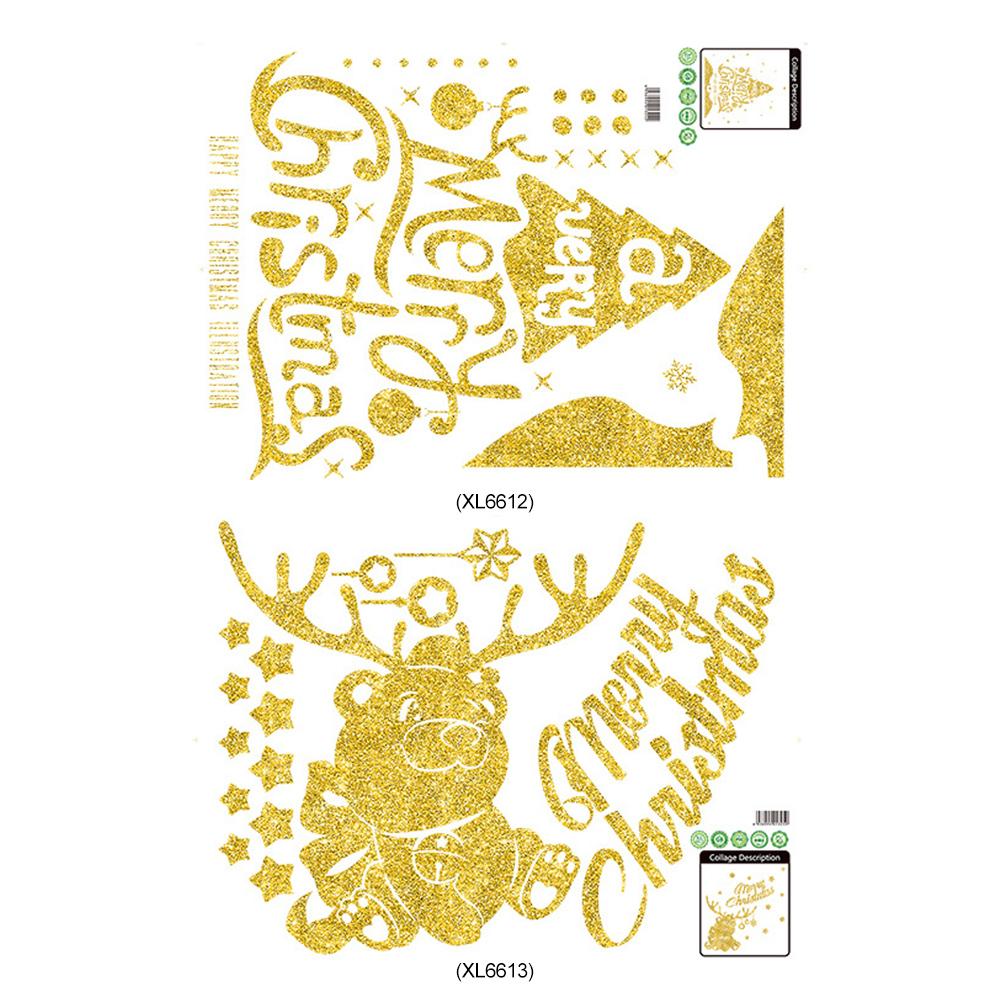 Merry Christmas Snowflake Wall Stickers For Kids Rooms Nursery Window Home Decor Vinyl Year Wall Decals Diy Mural Art