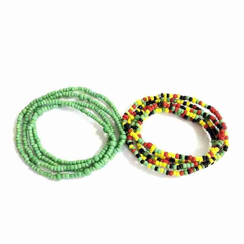 Bikini Ketting Buik Handgemaakte Rijst Kralen Taille Keten: F
