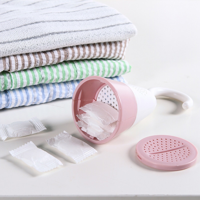 3 Colors Mini Dehumidifier For Home Wardrobe Hangable Clothes Dryer with Desiccant Moisture Absorber Box