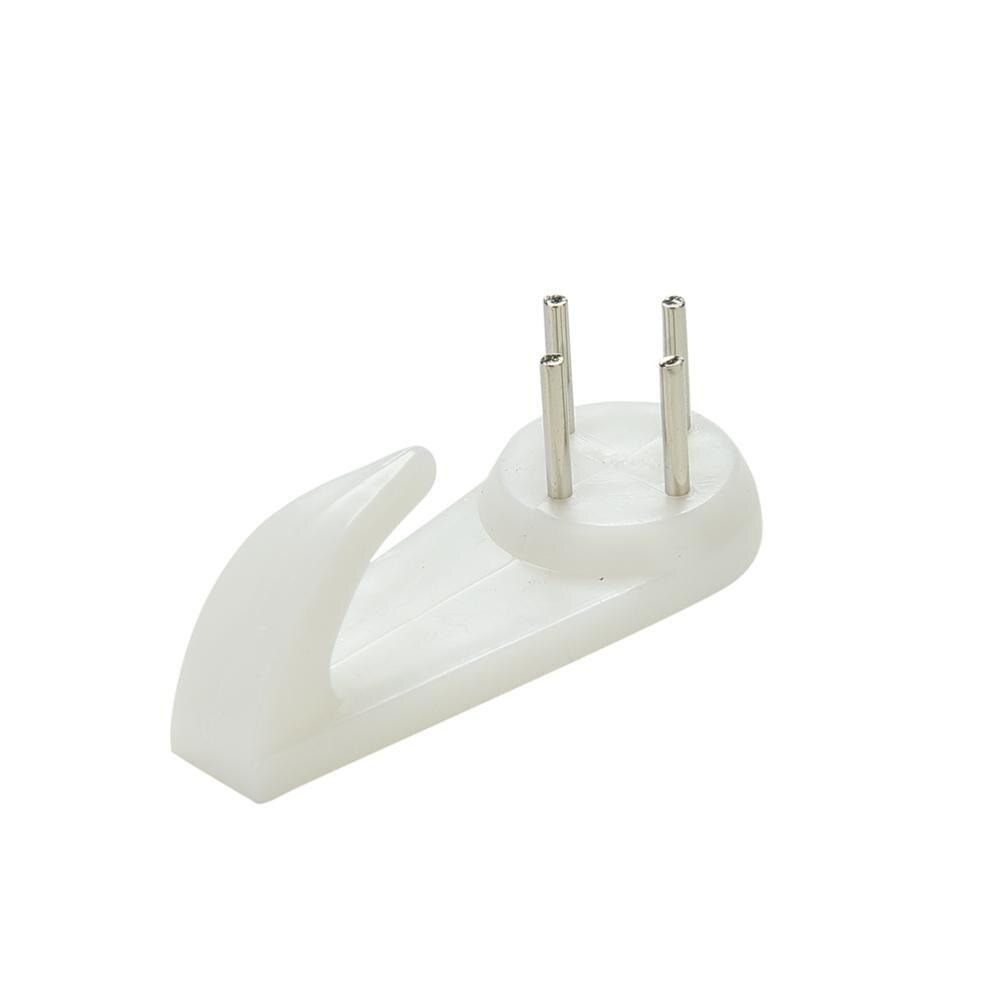 20Pcs Wit Plastic Onzichtbare Hard Fotolijst Muur Hooksmount Foto Fotolijst Nagel Haak Hanger: L