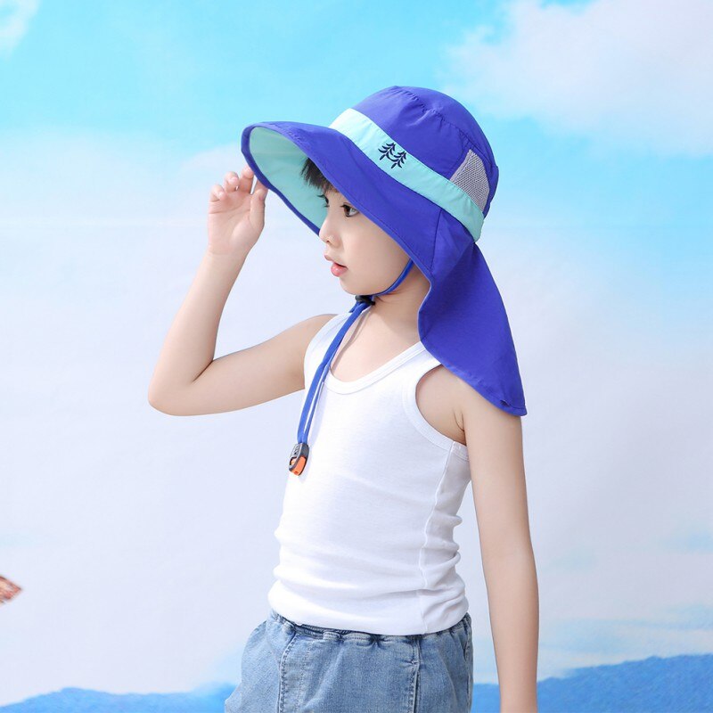 2021Wide Brim Children Sun Hat Kids Bucket Cap Summer Beach Girls Travel Outdoor Cute Casual Sun Hats