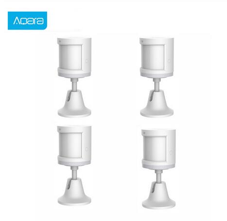 Aqara Motion Sensor Smart Human Wireless ZigBee wifi Gateway hub for smart homekit home Body Motion Sensor: 4pcs