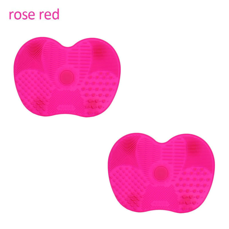 Silikon Pinsel Reiniger Kosmetik Make-Up Waschen Pinsel Gel Reinigung Matte Foundation Make-Up Pinsel Reiniger Pad Scrubbe Board: green
